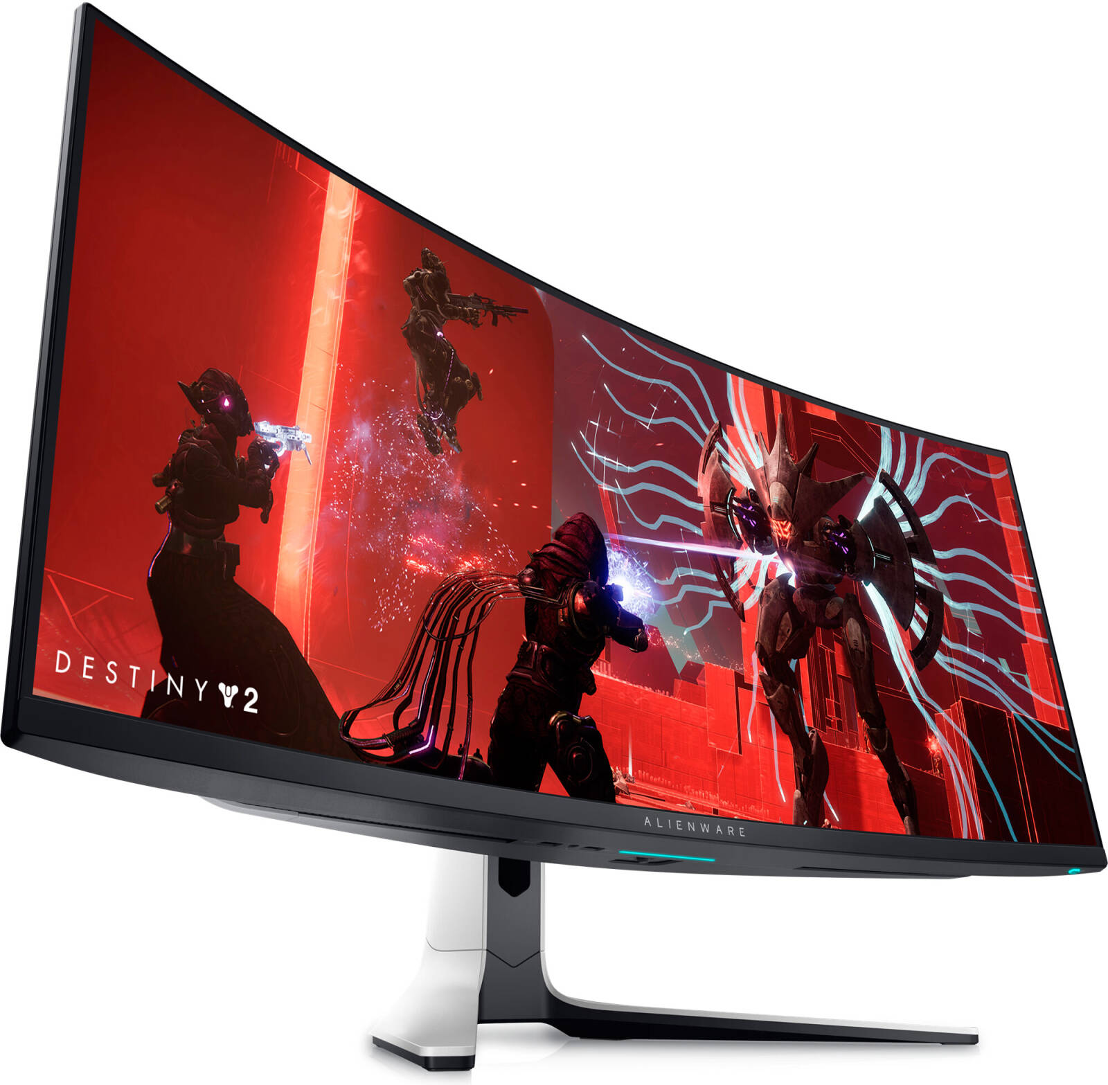 Alienware Curved AW3423DW QD-OLED Gaming Monitor, 34.18" Quantum Dot OLED WQHD Display, 175Hz Refresh Rate, 0.1ms (GtG) Response Time, 1800R Curvature, G-Sync Compatible, White | AW3423DW thumbnail 2