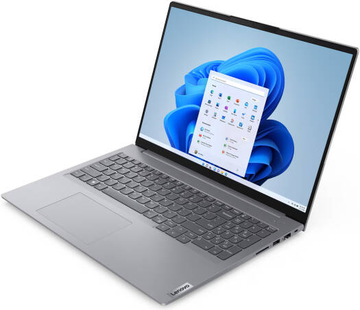 Lenovo ThinkBook 16 G6 IRL Laptop, 16" WUXGA IPS Display, Intel Core i5-13420H, 8GB RAM, 512GB SSD, Intel UHD Graphics, English (UK) Keyboard, No OS, Arctic Grey | 21KH00RRAK thumbnail 3