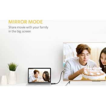 UGreen HDMI 2.0 Flat Cable, Supports Resolution Up to 4Kx2K@60Hz, 18 Gbps Transmission Speed, Flat Design, 24K Gold Connectors, 3 Meter Cable Length, Black | 50820 thumbnail 4