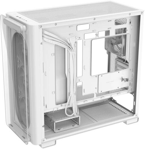 ASUS A23 Plus Computer Case, 4x Pre-Installed aRGB Fans, Up to 360mm Radiator & 7x 120mm Fan Support, 380mm Graphics Card Compatible, Front Panel USB Type-C I/O, White | 90DC00K3-B19010 thumbnail 2