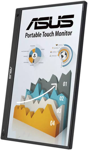 Asus ZenScreen MB16AMT USB Portable Monitor, 16" IPS Display, FHD Resolution, 60Hz Refresh Rate, 5ms (GtG) Response Time, 7800mAh Battery Capacity, 1W x2 Built-In Speakers, Black | 90LM04S0-B01170 thumbnail 4