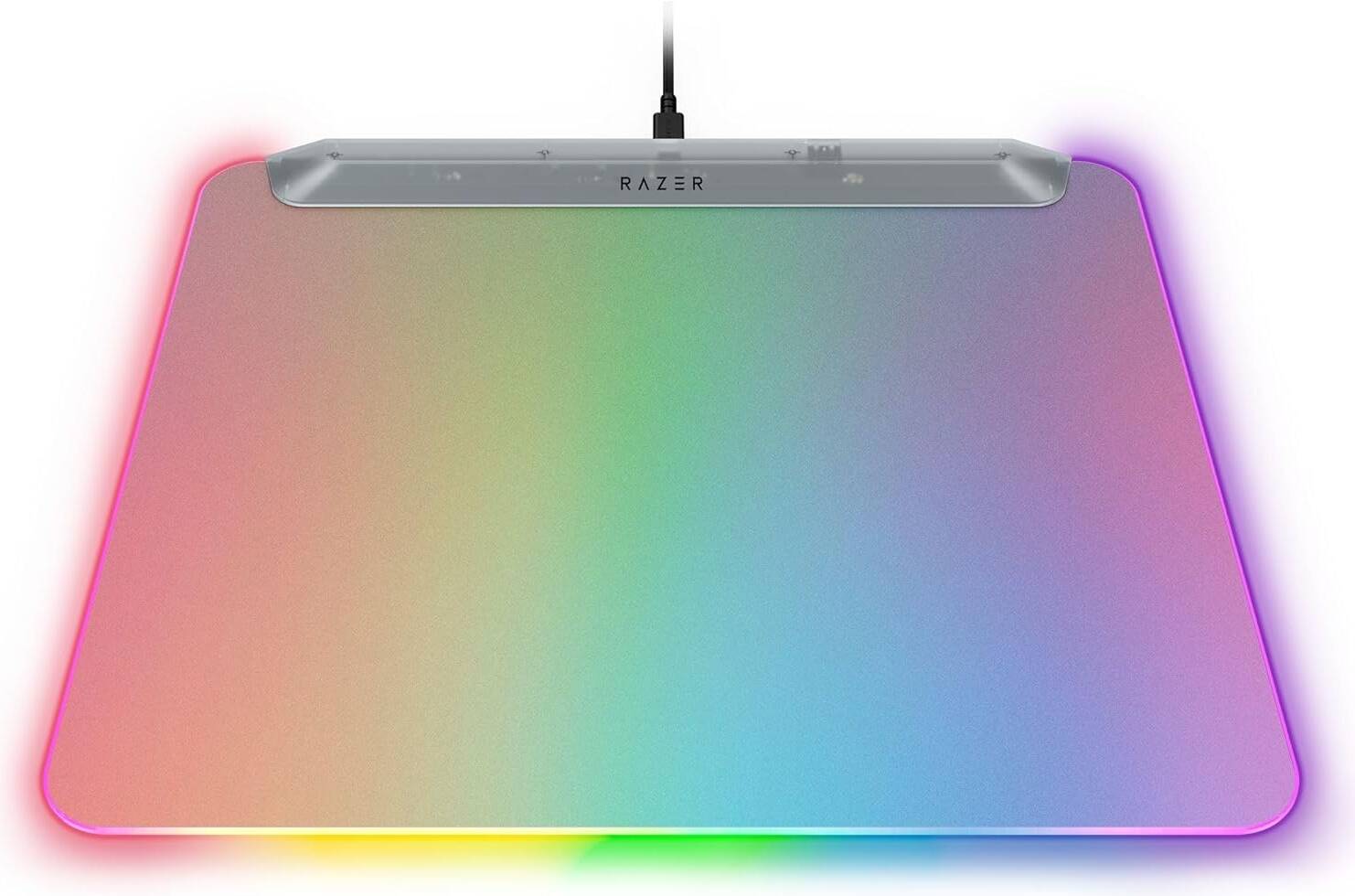 Razer Firefly V2 Pro RGB Gaming Mouse Pad, Full Backlit Illuminated Surface, Micro-textured, Integrated USB 2.0 Port, Detachable USB Type C Cable, Phantom White | RZ02-04920400-R3M1 thumbnail 2