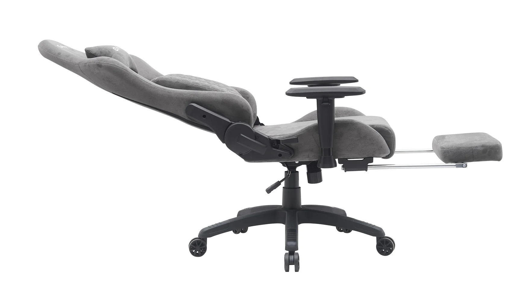GAMAX GAMING CHAIR MODEL BS-7966 WITH FOOT REST - GREY thumbnail 4