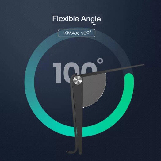 UGREEN Foldable Phone Holder, Height & Multi-Angles Adjustable, Anti-Slip Bottom Pad, Reserved Charing Port, Black | 80903 thumbnail 4