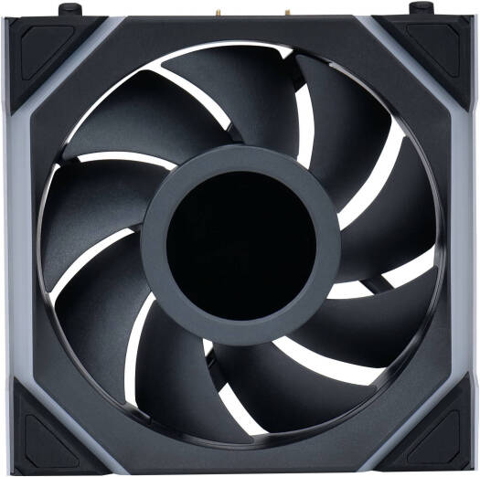 Lian-Li UNI FAN SL Wireless LCD Case Fan, 120mm Fan Size, 1900 RPM Fan Speed, 58.08 CFM Fan Airflow, Fluid Dynamic Bearing Type, Pack of 3, Black | 12SLLCD1W3B thumbnail 5