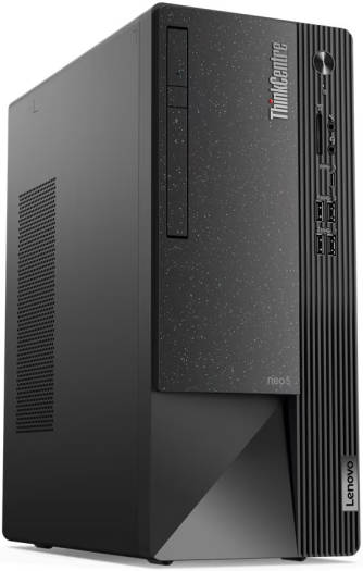 Lenovo ThinkCentre Neo 50t Desktop Computer, Intel Core i5-12400 Processor, 4GB RAM, 1TB HDD, Intel UHD Graphics 730, USB Calliope Black Mouse & ENG-ARAB Keyboard, No OS, Black | 11SE0001GR thumbnail 4