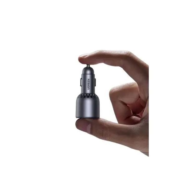 UGREEN 75W 3-PORT 1A 2C PD FAST CAR CHARGER GRAY thumbnail 3