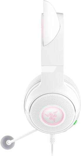 Razer Kraken Kitty V2 RGB Wired Gaming Headset, Chroma Kitty Ears, Stream Reactive Lighting, HyperClear Cardioid Mic, 7.1 Surround Sound, TriForce 40mm Drivers, White | RZ04-04730600-R3M1 thumbnail 2