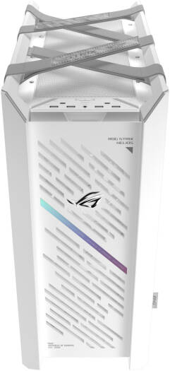 ASUS Strix Helios II GX601S Gaming Mid Tower Computer Case, 4x 140mm Pre-Installed Fans, Up to 420mm Radiator & 7x Fan Support, USB-C 20Gbps, Cable Management, PSU Shroud, White | 90DC00W3-B39000 thumbnail 7