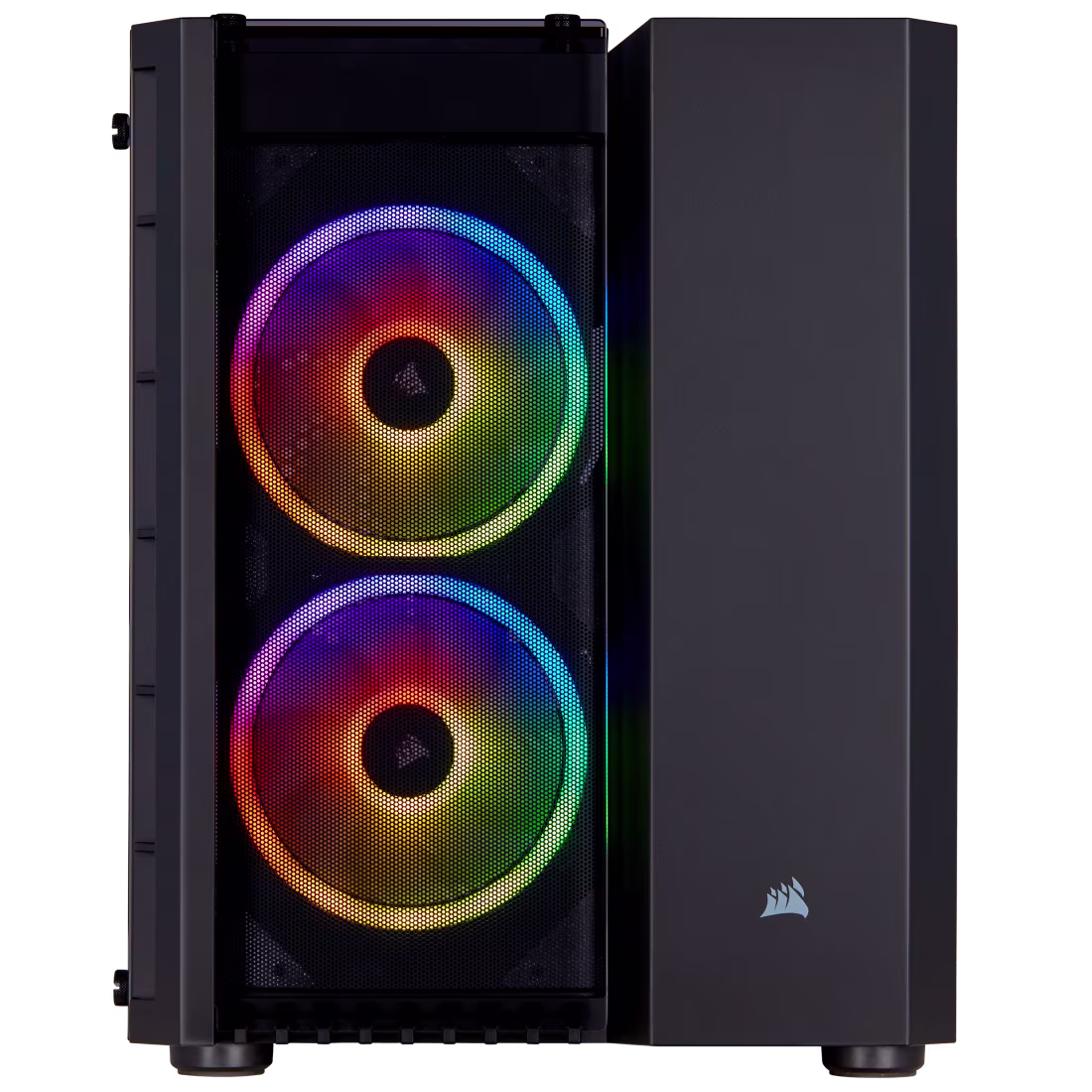 Corsair 280X Crystal RGB Tempered Glass Micro ATX PC Case, Black | CC-9011135-WW thumbnail 2