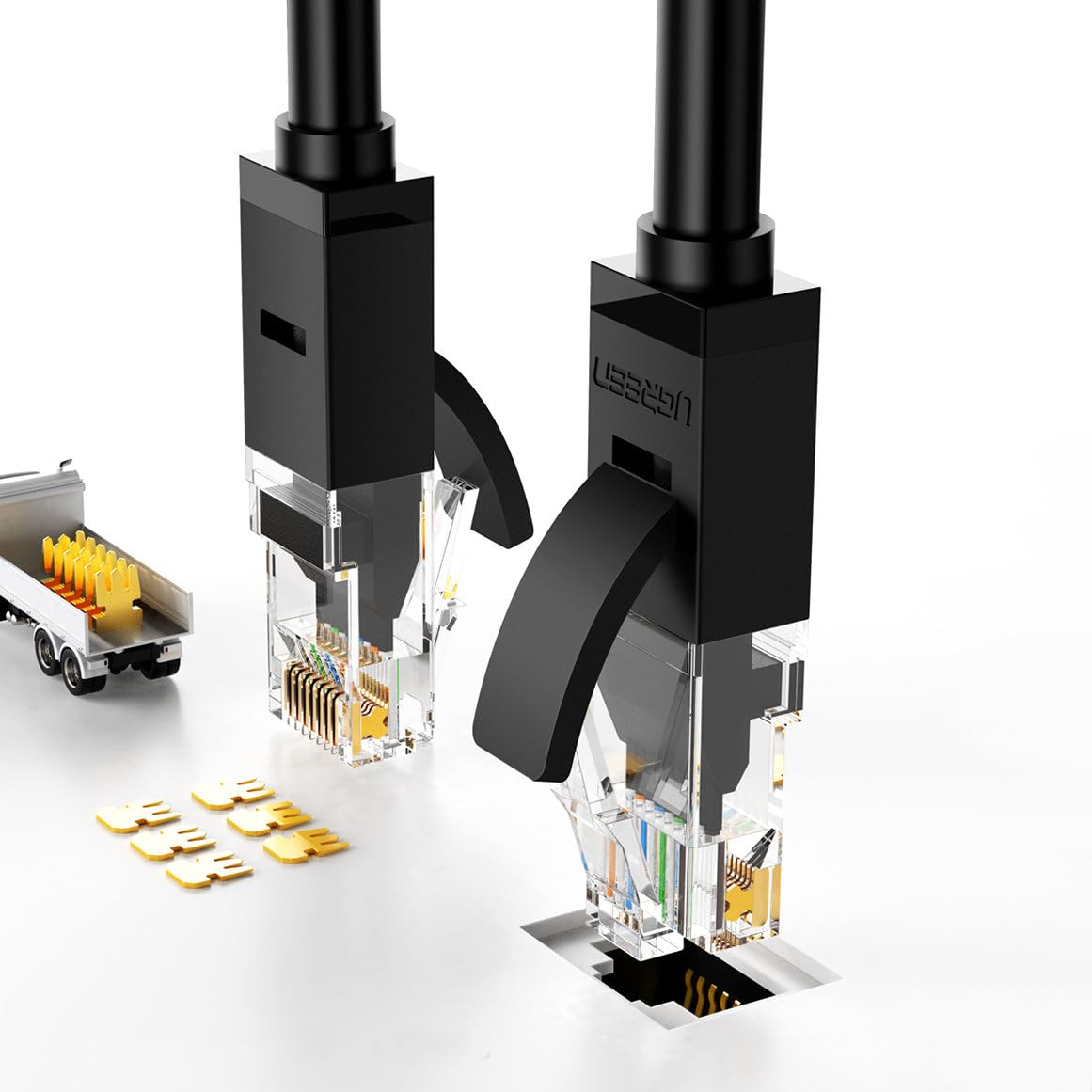 UGREEN CAT6 U/UTP LAN CABLE 15M BLACK thumbnail 3
