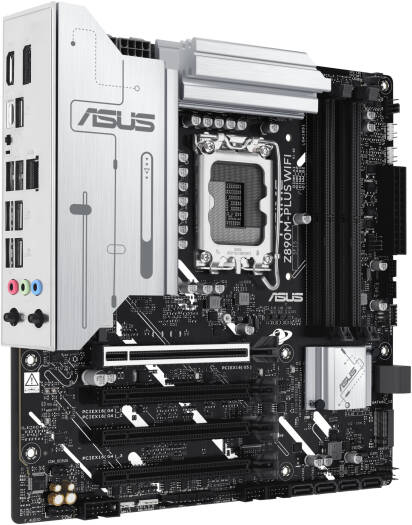 ASUS Prime Z890M-Plus Wi-Fi LGA 1851 Micro ATX Motherboard, Intel Z890 Chipset, 4x DDR5 DIMM Slots, Up to 192GB Max Memory, Wi-Fi 7 & BT 5.4, 1x PCIe 5.0 x16 Slot, 3x M.2 Slots | 90MB1J80-M0EAY0 thumbnail 4