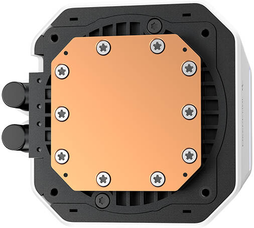 DeepCool LM240 Liquid CPU Cooler, 2.4" Display, 240mm Radiator, 2x 120mm FL12 SE aRGB Fans, 2400 RPM Fan Speed, 66.23 CFM AirFlow, Hydro Bearing Type, White | R-LM240-WHDMMC-1 thumbnail 6