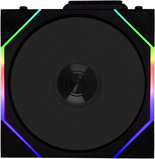 Lian-Li UNI FAN TL 120 Wireless Case Fan, 120mm Fan Size, 2600 RPM Fan Speed, 90.1 CFM Fan Airflow, Fluid Dynamic Bearing Type, PBT & PA66 Material, Pack of 3, Black | 12TL1W3B - Image 1