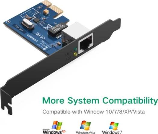 UGreen Gigabit 10/100/1000 Mbps PCI Express Network Adapter | 30771 thumbnail 2