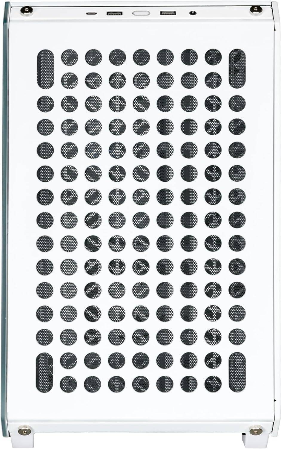 Cooler Master QUBE 500 Flatpack Mid-Tower ATX Computer Case, 1x 120mm SF ARGB White PWM Fan, Up to 280mm Radiator & 8x Fan Support, Steel, Plastic, TG Materials, White | Q500-WGNN-S00 thumbnail 3