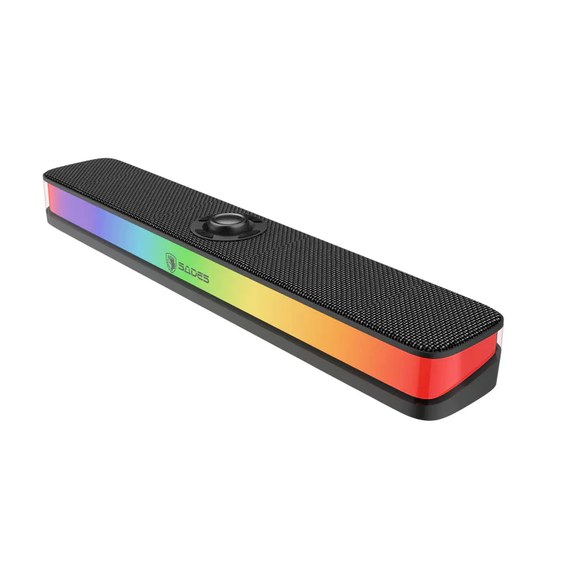 SADES POSEVOLT SA-SP01-B COMPACT DESKTOP SOUNDBAR - BLACK thumbnail 2