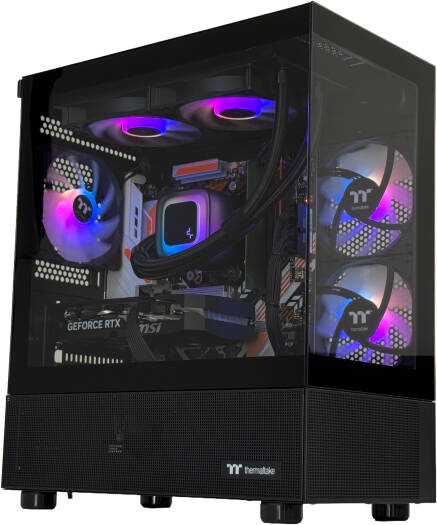 Mity Gaming PC - Intel Core Ultra 5 225F 10 Cores 10 Threads, NVIDIA RTX 5060 8GB, 16GB DDR5 RAM 5600MHz, 1TB SSD, 650W Gold PSU, 240mm Liquid Cooler, Wi-Fi +BT thumbnail 5