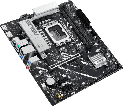 ASUS Prime B860M-K LGA 1851 Micro-ATX Motherboard LGA 1851 Micro-ATX Motherboard, Intel B860 Chipset, 2x DIMM DDR5 Slots, Up to 128GB Max Memory, 1x PCIe 4.0 x16 Slot, 2x M.2 Slots | 90MB1JT0-M0EAY0 thumbnail 2