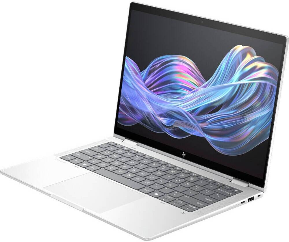 HP EliteBook X Flip G1i 14 Next Gen AI Laptop, 14" WUXGA IPS Touch Display, Intel Core Ultra 7 256V, 16GB RAM, 512GB SSD, Intel Arc Graphics, English-Arabic Keyboard, Windows 11 Pro, Silver | B69FLET thumbnail 2