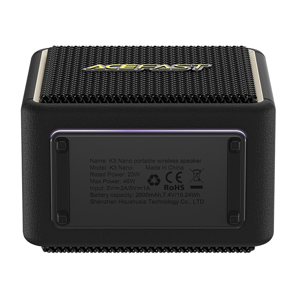 ACEFAST K3 NANO PORTABLE WIRELESS SPEAKER, BLACK thumbnail 3