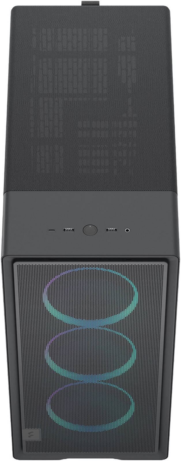 Fractal Epoch Mid-Tower Computer Case, 3x 120 mm Momentum Fans, Up to 360mm Radiator & 6x Fan Support, Steel & Tempered Glass Side Panels, Cable Routing, Black TG RGB Light | FD-C-EPO1A-04 thumbnail 4