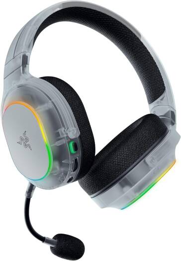 Razer Barracuda X Chroma Gaming Headphones, 40mm Razer TriForce, Detachable Razer HyperClear Cardioid Mic, 7.1 Surround Sound, 6-Zone Earcup Lighting, Phantom White | RZ04-05220400-R3M1 thumbnail 2
