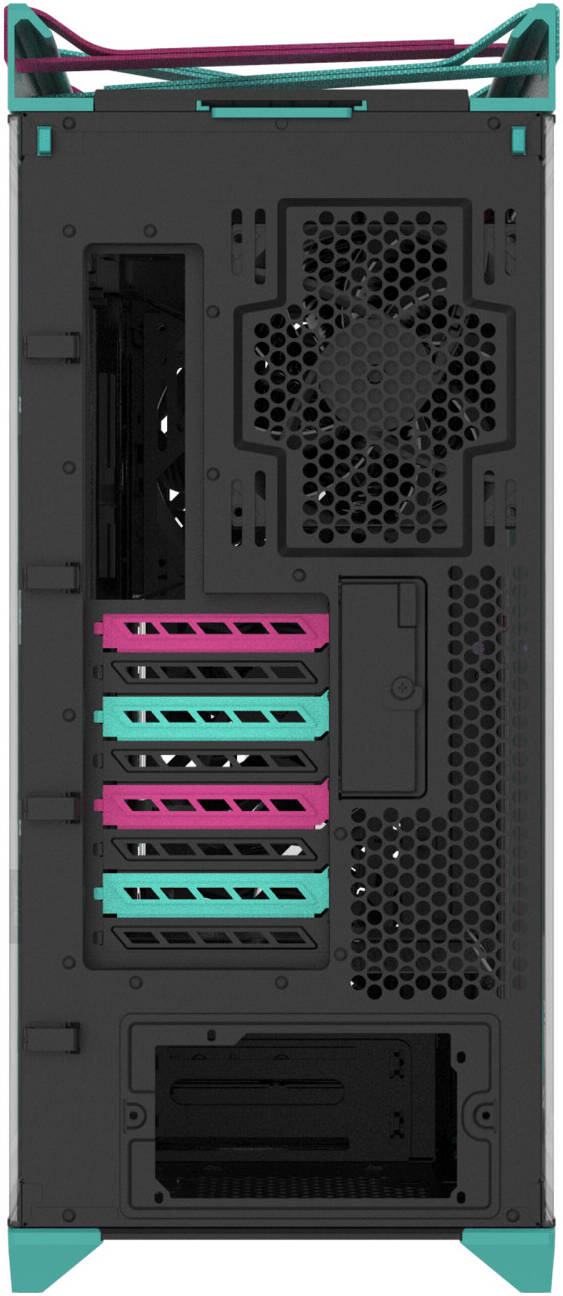 ASUS ROG Strix Helios II Hatsune Miku Edition Mid Tower Computer Case, 4x 140mm Pre-Installed Fans, Up to 420 Radiator & 7x 120mm Fan Support, USB-C 20Gbps, Cable Management | 90DC00W0-B39010 thumbnail 8
