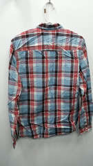 Blend the world red blue flannel large 2