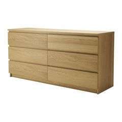 Malm chest of 6 drawers oak veneer  60762 pe166853 s4