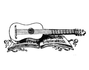 Guitar drawing