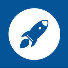 Rocket startuptoken blue for caps