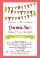 Garden sale invitation