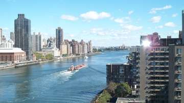 View of east river from 12th floor in summer   1 