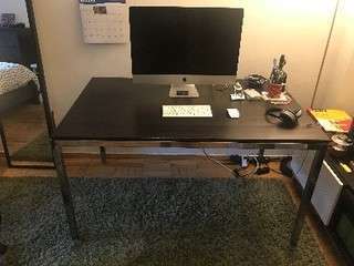 Ikea table aluminum frame