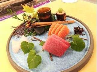 Colourful sashimi