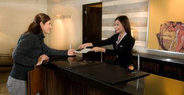 Hotel front desk