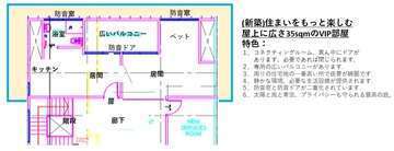 1 vip room at attic floor layout