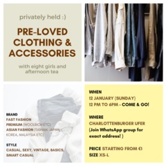 Pre loved clothing   accessories