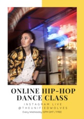 Online hip hop dance class 