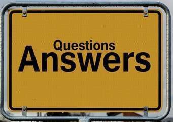 Questions answers signage 208494