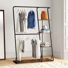 48   w rustic z frame wardrobe with shelves