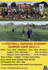 Samurai summer camp2021