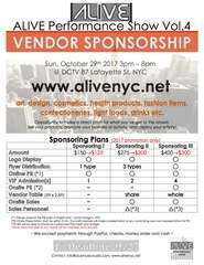 Vendor sponsor flyer