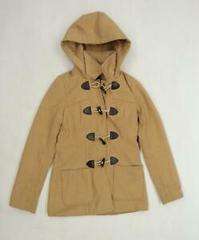 Atmosphere tan pea coat with hood 6