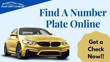 Find a number plate online.v