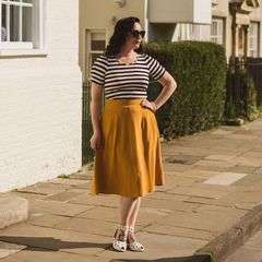 Hayley ann top and mustard a line skirt   3  copy