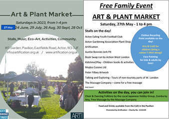 Flyer for art and plant 27th may 2023v41024 1