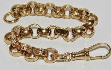 Heavy   solid 9ct yellow gold on silver gents   ladies belcher bracelet length 9 inch  width 6mm  weight 53.00grams   code 95.95