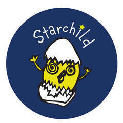 Starchild logo navyblueback